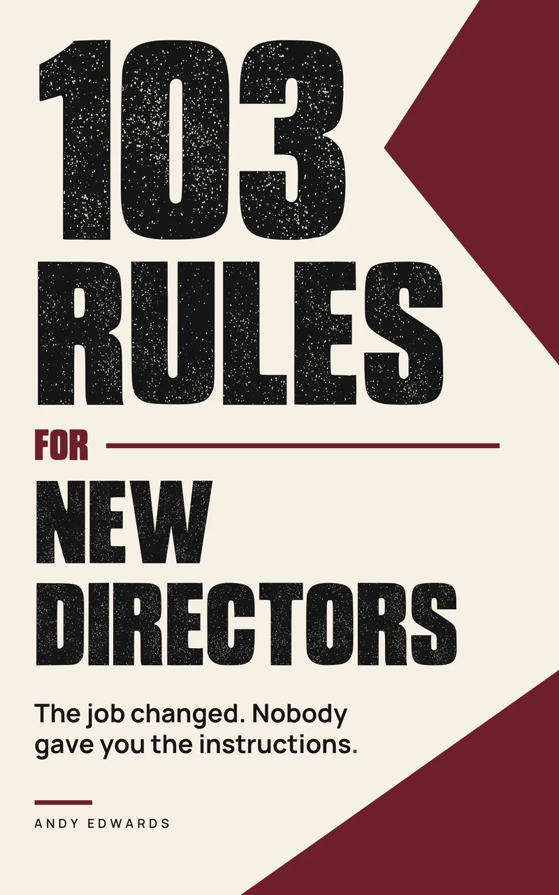103 Rules for New Directors cover